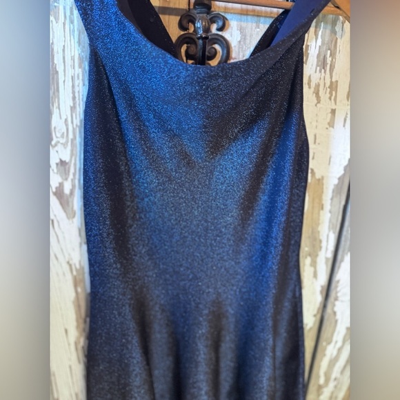 Ted Baker Strapless Midnight Blue Sparkle Dress Size 6 - Picture 6 of 14